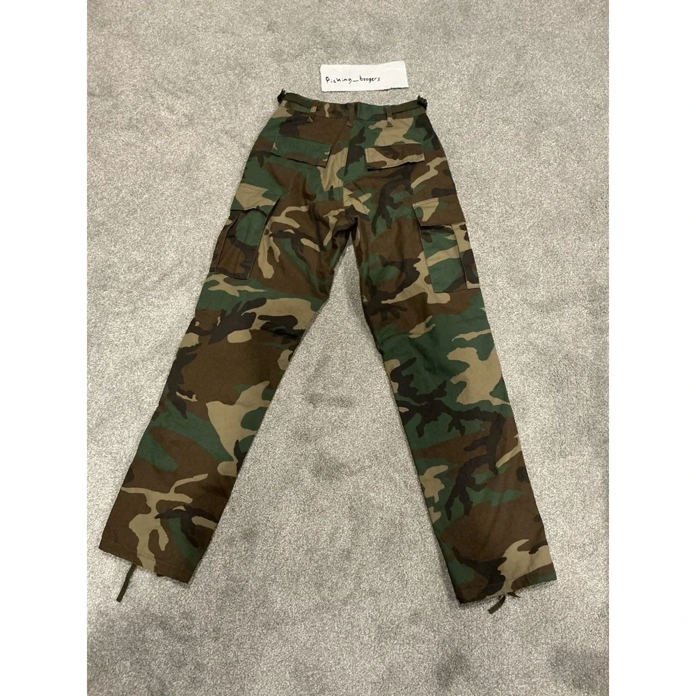 US Military Woodland‎ Camo Pants extra Small Regular Cargo Combat